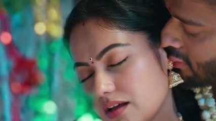 Indian Cute Romantic First night Scene of newly Married couple