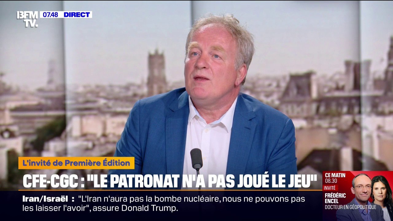 Retraites: "François Bayrou joue sa longévité politique", affirme François Hommeril (CFE-CGC)