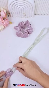 💕💖 Scrunchies 💖💕Stylish scrunchies design! 🌺 #Scrunchies #HairAccessories #DIY #Fashion #Style #HairGoals #EasyCrafts #HairTies #FashionTrend#SatinScrunchies #HairAccessories #LuxuryHairTies #OrderNow #FashionFrenzy