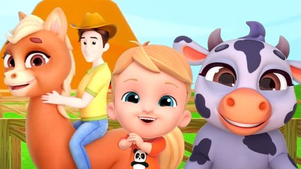 Old Macdonald Had A Farm, Animals Song and Nursery Rhyme for Kids