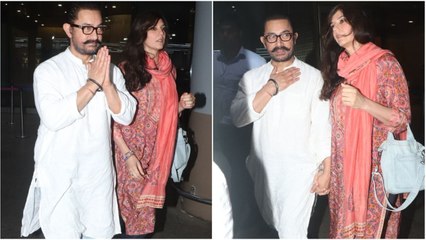 Aamir Khan, Gauri return to Mumbai, actor thanks fans for Sitaare Zameen Par. Watch