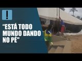 Manifestantes desmontam barracas no QG do Exército em Brasília
