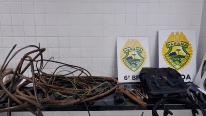 Rapaz é detido acusado de furtar fios em empresa no Bairro Cascavel Velho