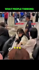 Fans s Gift Accidentally Hit Asa At The Airport.🚀 babymonster ahyeon asa fypviralシ shorts