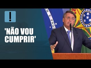 Bolsonaro volta a atacar Fachin e Moraes e ameaça não cumprir decisões do STF