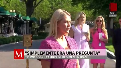 "Simplemente era una pregunta": Donald Trump sobre cambio de régimen en Irán