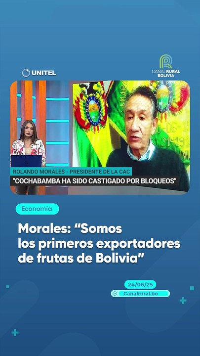 Morales: “Somos los primeros exportadores de frutas de Bolivia”