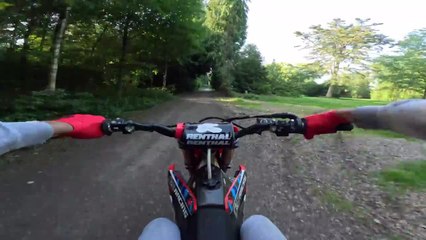 Man Crashes Dirt Bike