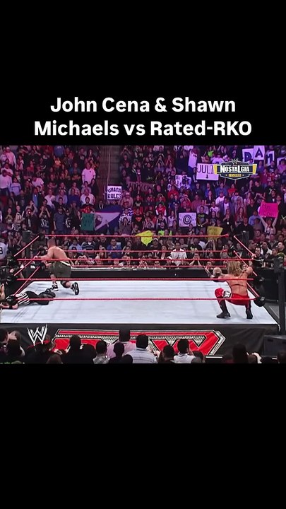 John Cena & Shawn Michaels vs Rated-RKO for the World Tag Team Titles🔥-RAW Feb.26,2007