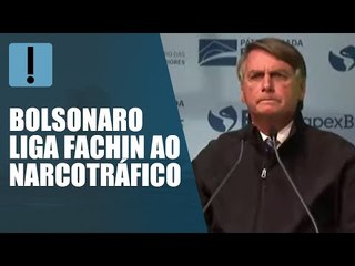 "Parabéns, ministro Fachin! Tremenda colaboração com o narcotráfico", diz Bolsonaro