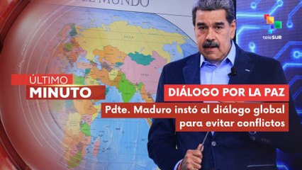 Pdte. Maduro llama a EE.UU. a rechazar el belicismo y defiende la paz global