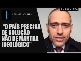 Heni Ozi Cukier: ‘A política hoje se resume a cartilha ideológica’