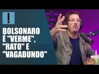 Fábio Porchat chama Bolsonaro de "verme", "rato" e "vagabundo"