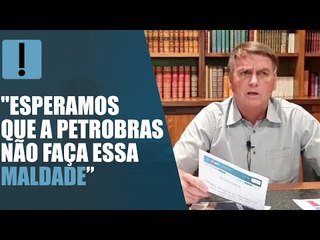 Novo reajuste da Petrobras teria "interesse político" contra governo, diz Bolsonaro