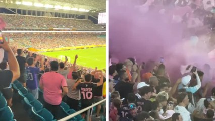 Así festeja la afición de Inter Miami el gol de Tadeo Allende y enciende el Hard Rock Stadium