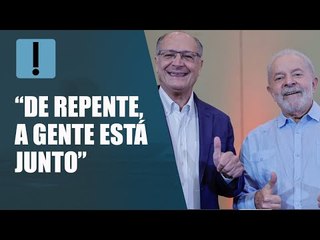 Lula: "Jamais imaginei que pudesse estar junto com Alckmin"