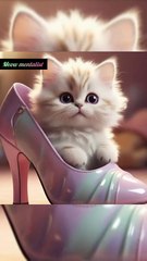“OMG 😱 This kitten’s sass level = UNMATCHED! 👠🎤 #Iconic”