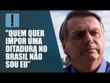 Quem quer ditadura diz que menina tem que abortar, diz Bolsonaro