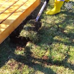 Building a wooden walkway to beautify your garden!