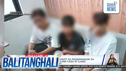 3 menor de edad na sangkot sa pagnanakaw sa isang vape shop, huli; P16,000 cash at ilang vape products, natangay | Balitanghali