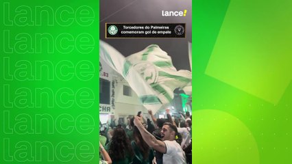Torcida palmeirense comemora pelo empate com Inter Miami