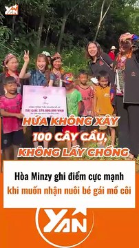 Hoà Minzy ghi điểm cực mạnh khi nhận nuôi bé gái mồ côi