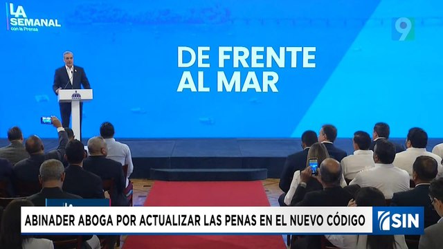 Abinader pide actualizar penas en nuevo código penal | Emisión Estelar SIN con Alicia Ortega