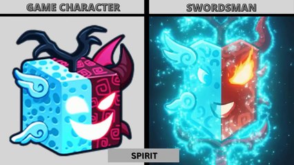 BLOX FRUIT CHARACTERS AS SWORDS VERSIONS