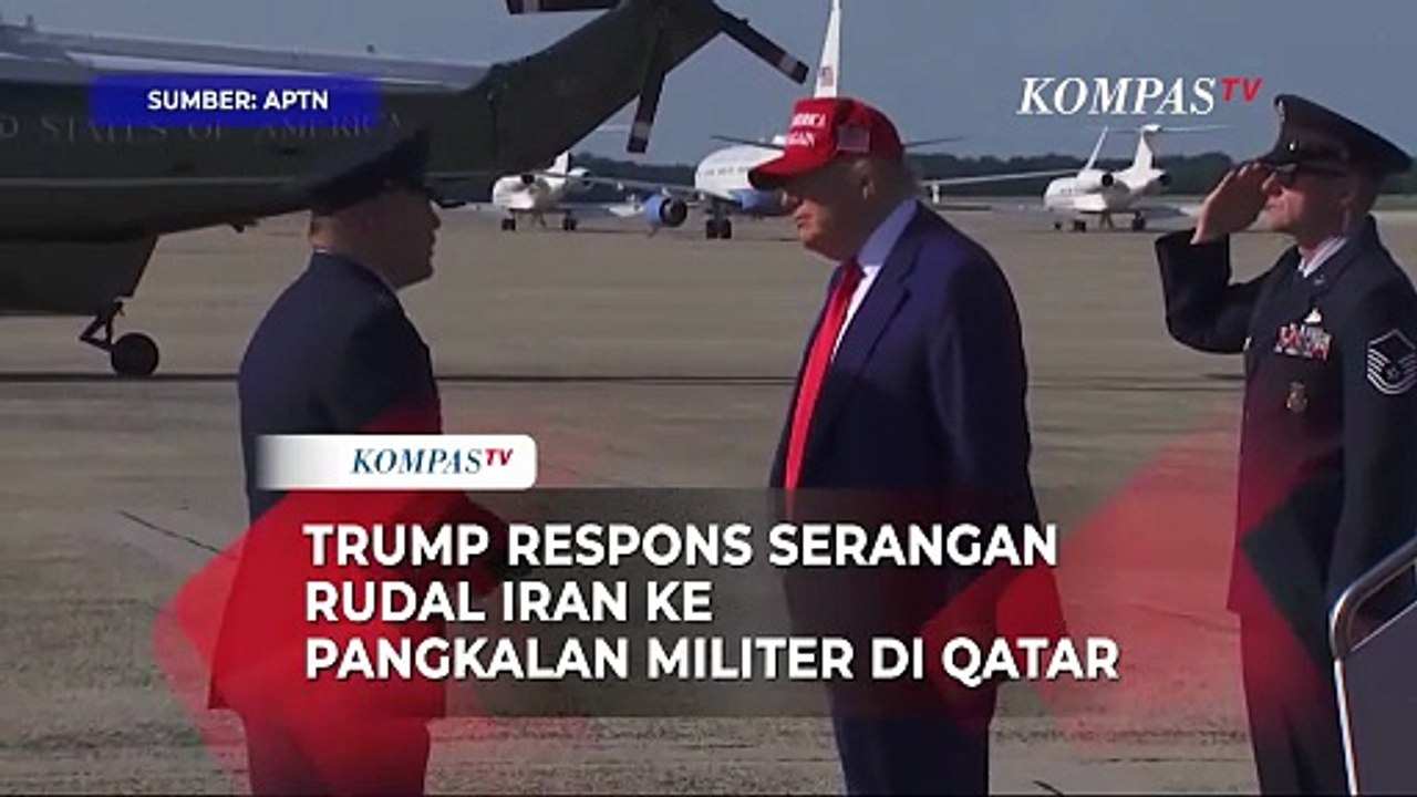 Trump Respons Serangan Rudal Iran ke Pangkalan Militer AS di Qatar