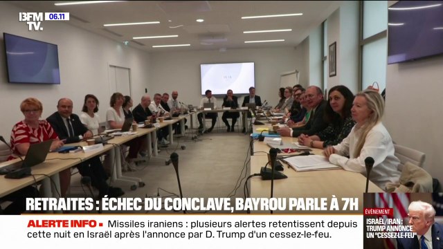 Conclave sur les retraites: échec des négociations entre syndicats et patronat, François Bayrou s'exprime à 7h