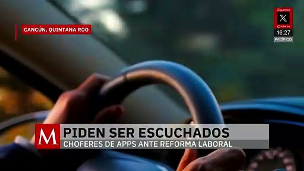 Choferes de aplicación inconformes al no ser considerados por la reforma laboral