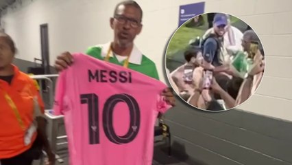 El gesto no visto de Messi y su regalo a una estrella de Brasil: "Me encanta"