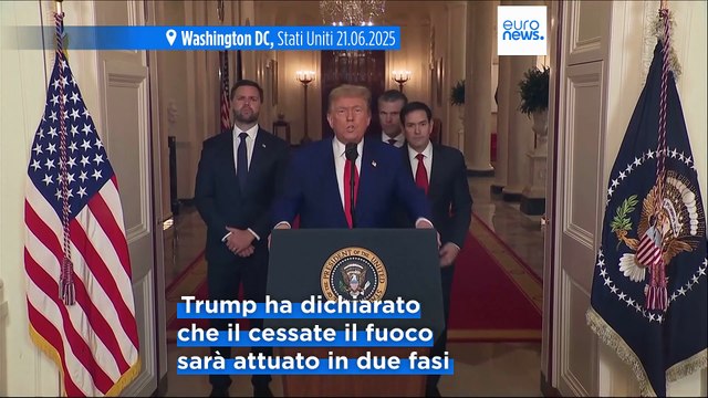 Trump annuncia un cessate il fuoco completo e totale tra Israele e Iran