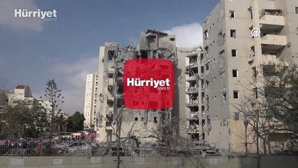 İran füzelerle saldırdı: İsrail'deki yıkım görüntülendi