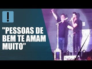 Ciro Nogueira sobe ao palco de Gusttavo Lima e é vaiado no Piauí
