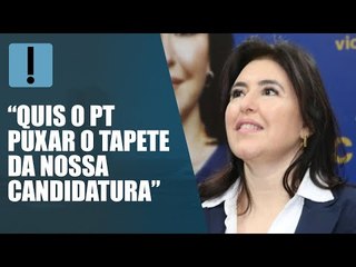 Simone Tebet acusa PT de tentar derrubar sua candidatura no tapetão
