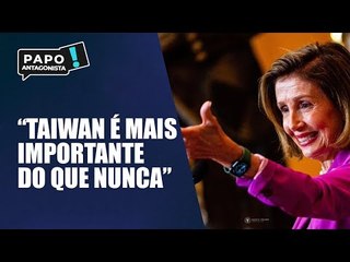 Após ameaças da China, Nancy Pelosi desembarca em Taiwan