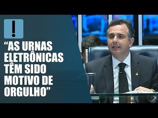 Em resposta a Bolsonaro, Pacheco volta a defender urnas eletrônicas: “Motivo de orgulho”