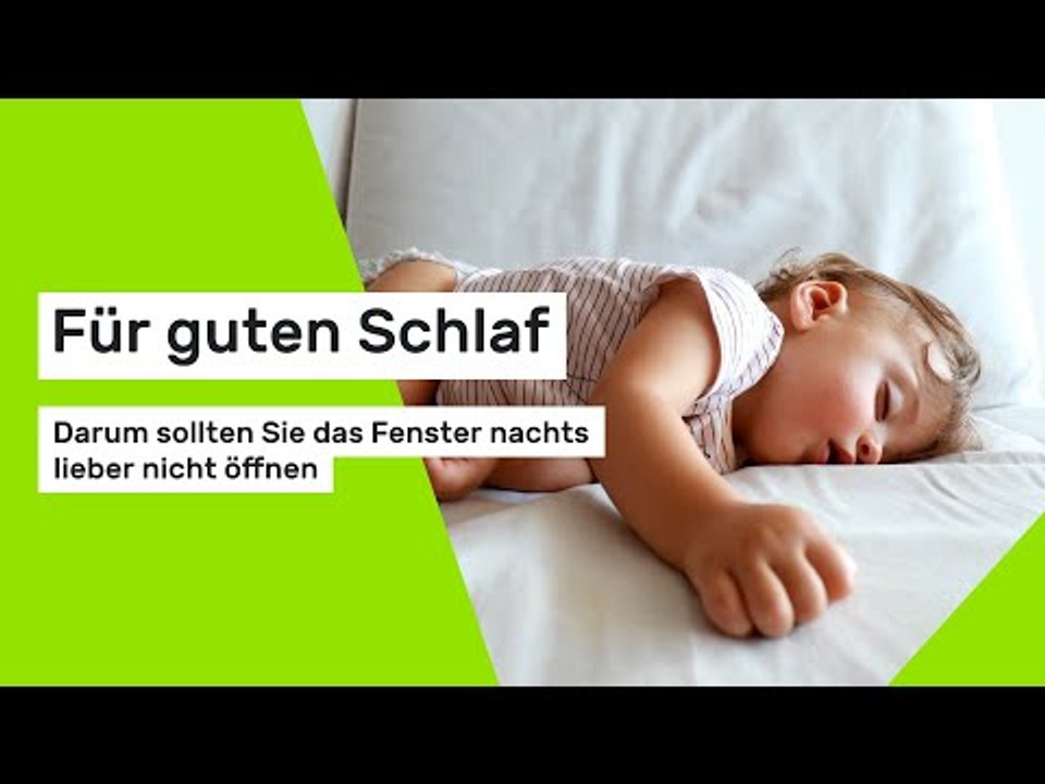 Für guten Schlaf: Darum sollten Sie das Fenster nachts lieber nicht öffnen