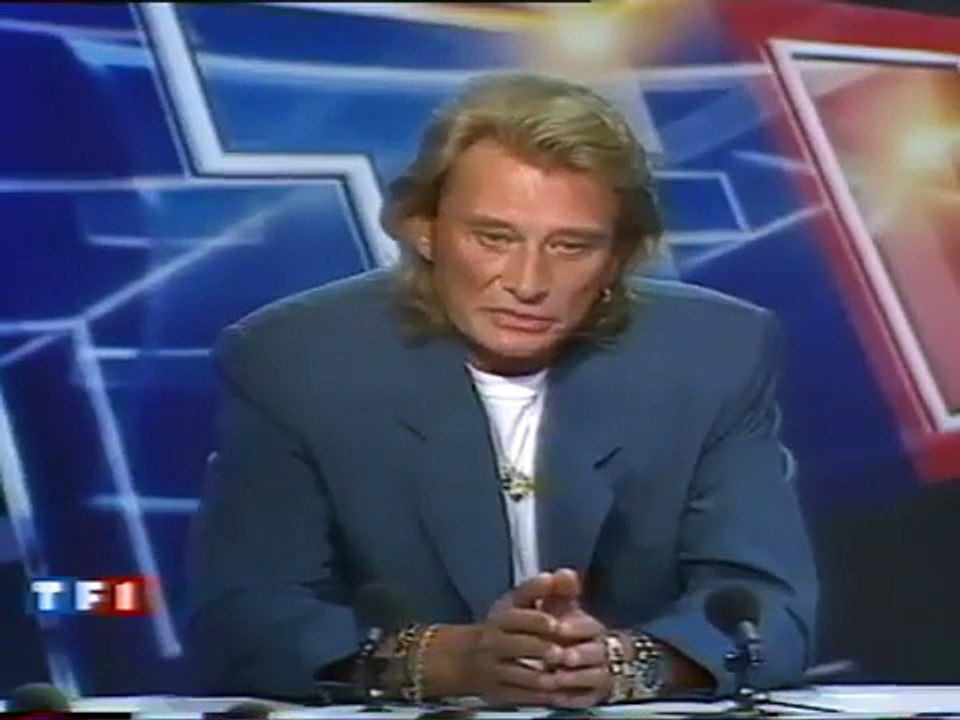Johnny Hallyday invité du 20h de TF1 – Annonce de Bercy (10 septembre 1995)