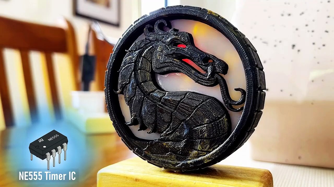 3D Printed Breathing IC555 LED Trophy