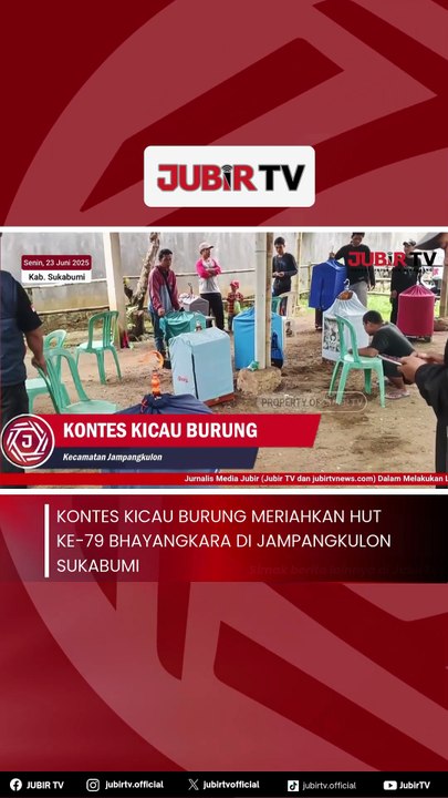Kontes Kicau Burung Meriahkan HUT ke-79 Bhayangkara di Jampangkulon SukabumiKontes Kicau Burung Meriahkan HUT ke-79 Bhayangkara di Jampangkulon Sukabumi