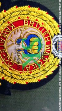 BLAZER BADGES (BULLION WIRE), Blazer Badges - Custom Hand Embroidered wire Bullion Crest Patch