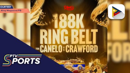 Mega belt ng the ring, naka taya sa Alvarez-Crawfird Mega Fight