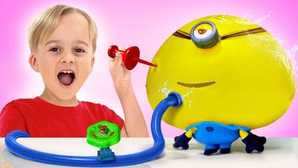 Cool Science Experiments with inflatable toys