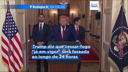 Donald Trump confirma "cessar-fogo total" entre Irão e Israel que já está "em vigor"