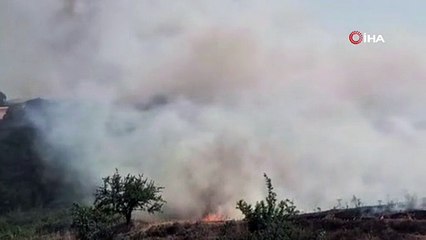 Susurluk’ta Buğday Tarlasında Yangın!