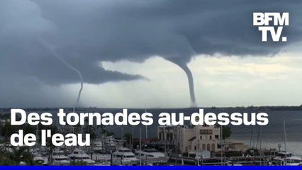 Les images impressionnantes de deux trombes marines observées au large de la Floride