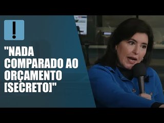 "Sem o teto, orçamento secreto seria maior", diz Simone Tebet