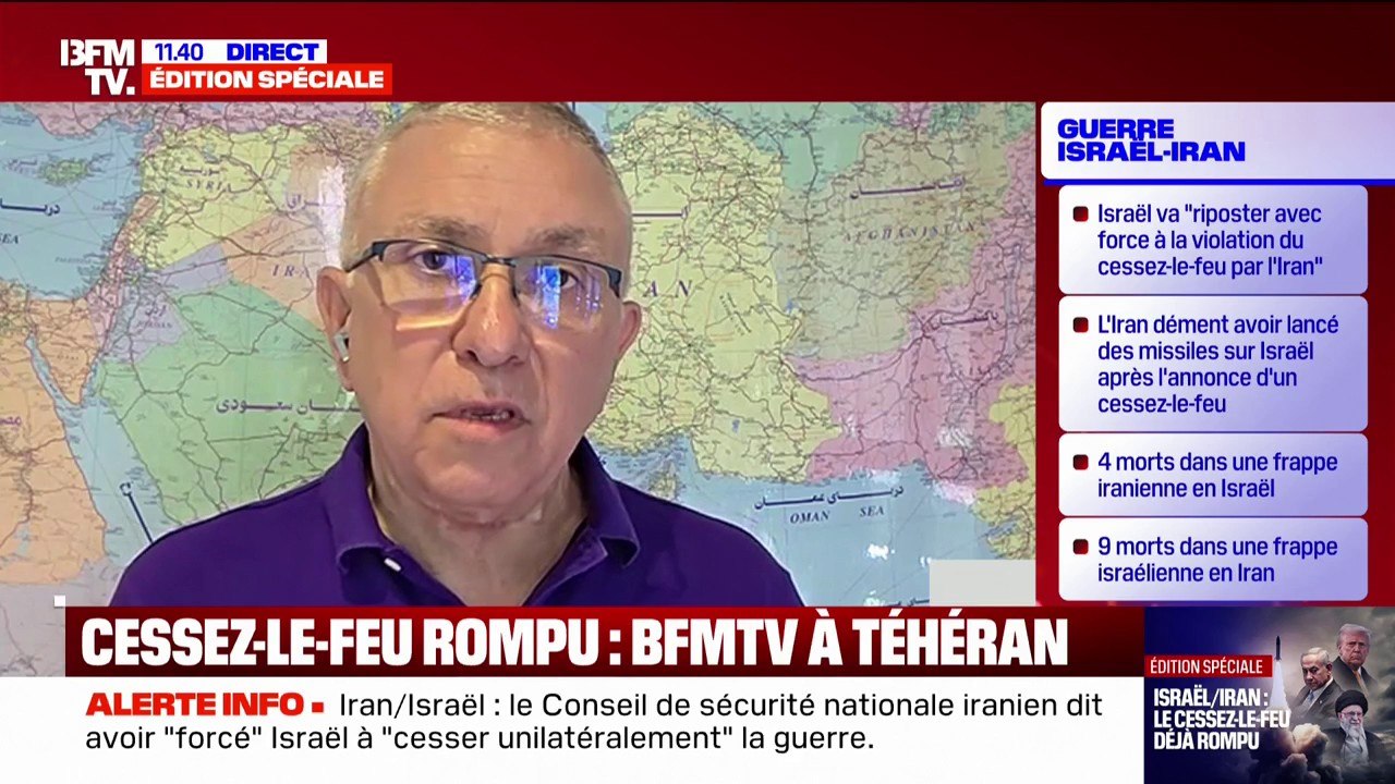 L'Iran accuse Israël d'avoir violé le cessez-le-feu et dément avoir envoyé des missiles sur l'État hébreu